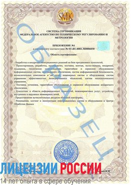 Образец сертификата соответствия (приложение) Нижнеудинск Сертификат ISO 27001